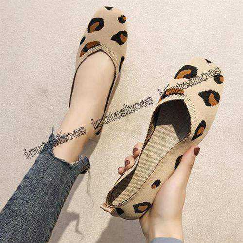 Flat Shoes Woman Casual Loafers Ladies Oxfords Women Shoes Flats Slip on Leopard