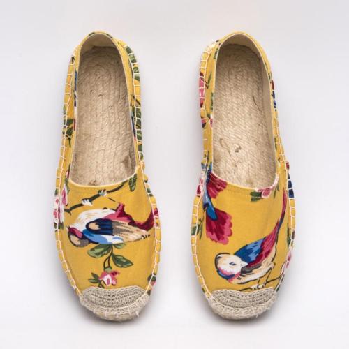 Women's Animal Print All Season Flat Heel Canvas Loafers