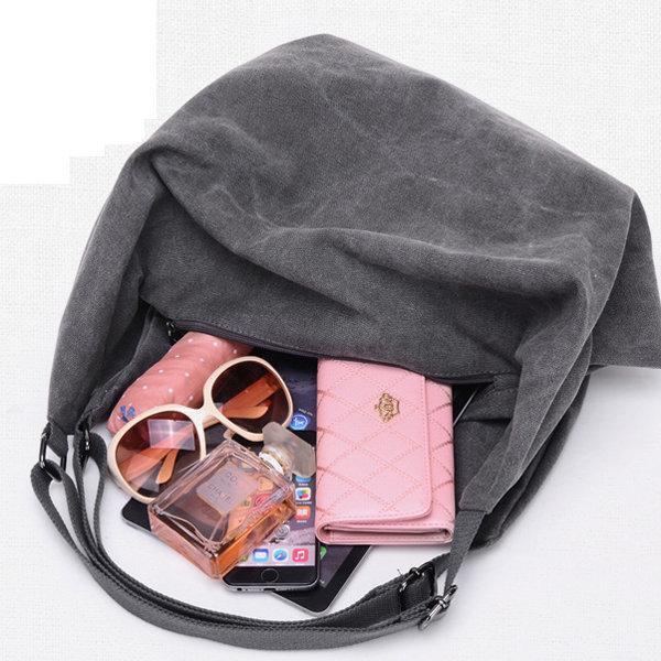 Dual-use Canvas Handbag Big Capacity Backpack Tribal Rucksack