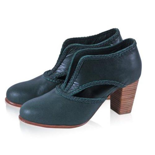 Cutout Low Heel Oxford Shoes Women Daily Loafers