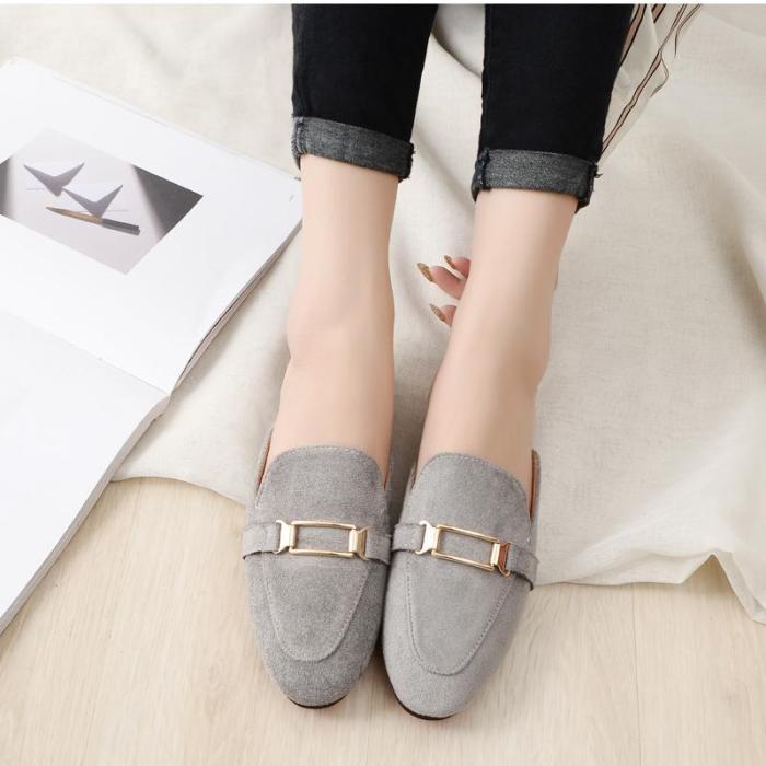 Spring and Autumn New Style Sandals for Women's Retro Outside Wearing Fashionable Muller Shoes Sandals