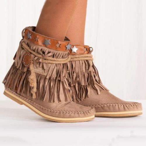 SUEDE TASSEL DAILY BOOTS