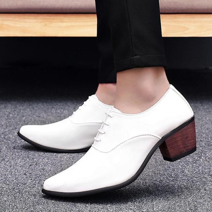 Fashion Plain Strappy Pointed Head Coarse Heel Shoes