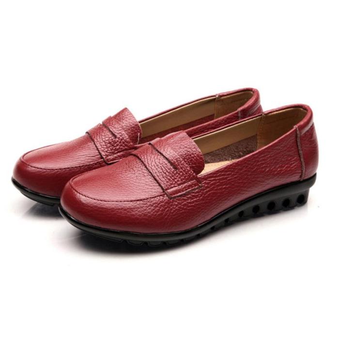 Women PU Loafers Casual Comfort Plus Size Shoes
