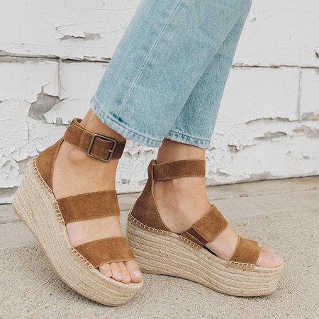 Adjustable Ankle Strap Beach Wedge Sandals