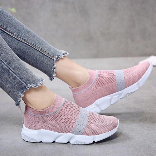Well-Ventilated Hollow Knit Sporting Casual Sneakers
