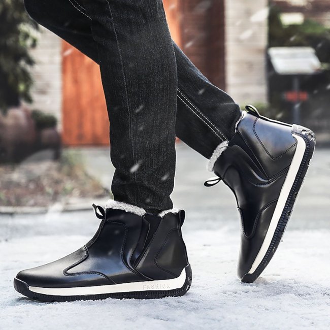 Men's waterproof tall snowshoe boots