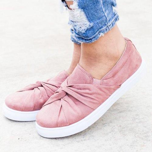 Women Spring Summer Flats Round Toe Comfortable Pedal Flats Daily Loafers Slip-on