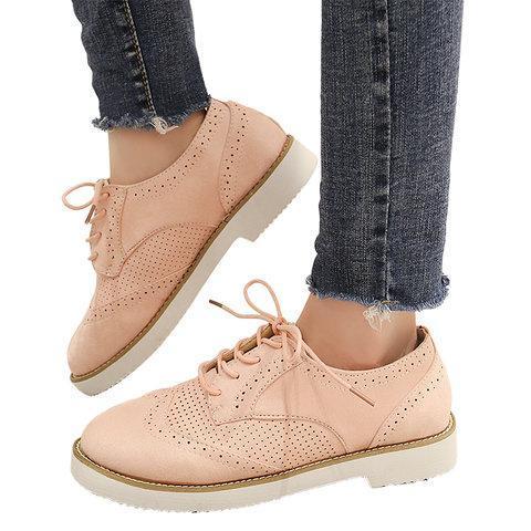 Casual Daily Lace-up Shoes Faux Suede Loafers