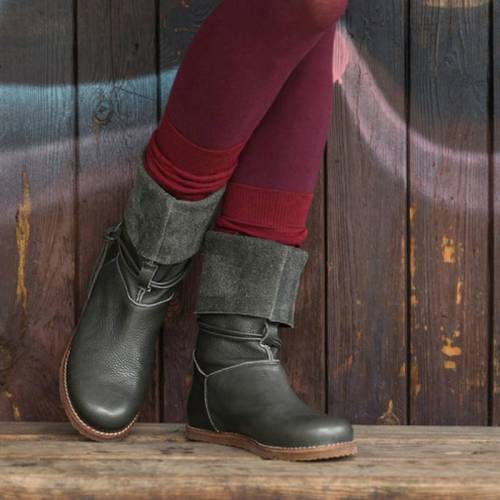 Super Comfort Daily Mid-Calf Boots/Turn-Over Edge Boots