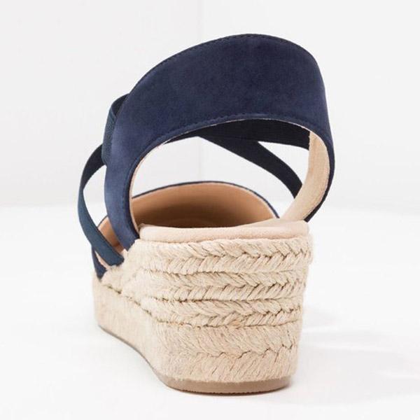 Women Plus Size Elastic Band Slip On Sandals