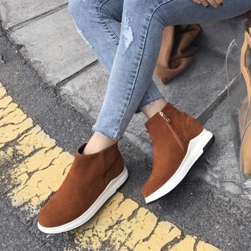 Women Daily Casual Wedge Heel Slip-on Loafers Plus Size Shoes