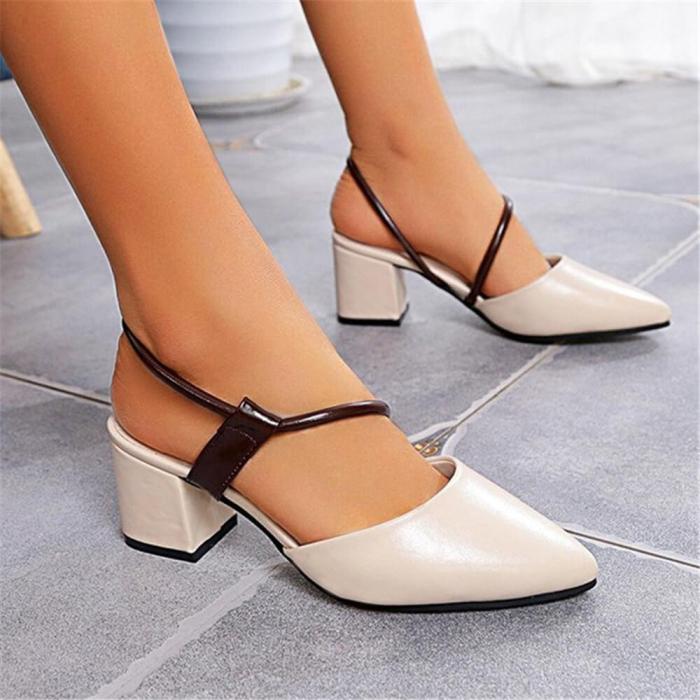 Women's Simple Hollow Pointed   High Heels