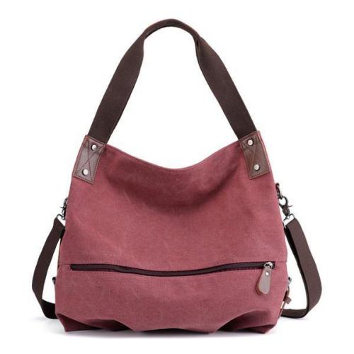 KVKY Canvas Tote Handbag Simple Shoulder Bag Shopping Bag