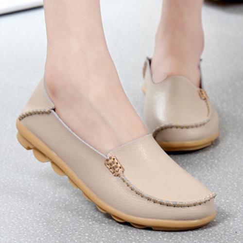 Plain  Flat  Round Toe  Casual Flat & Loafers
