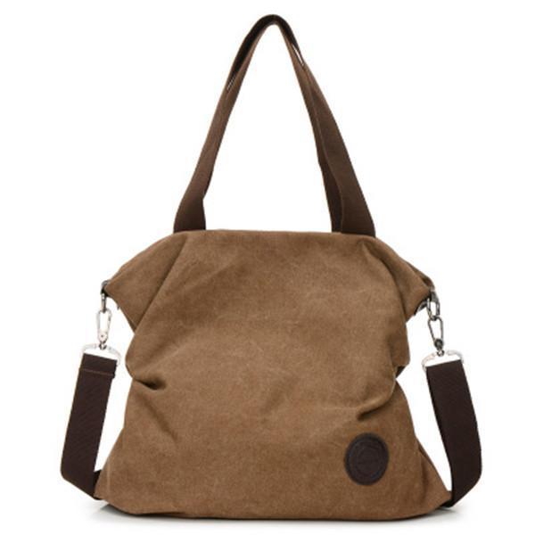 Casual Canvas Large Capacity Handbag Outdoor Shoulder Bag