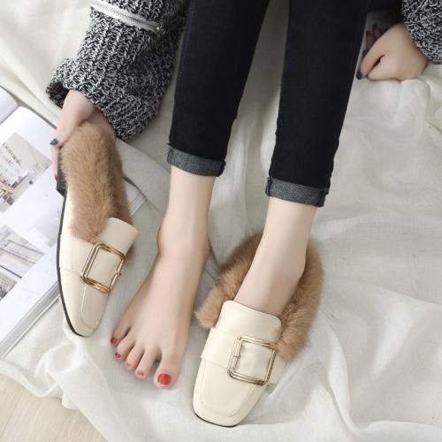 Autumn and Winter Slippers Female Slippers Cozy Mueller Shoes Sandals In Summer