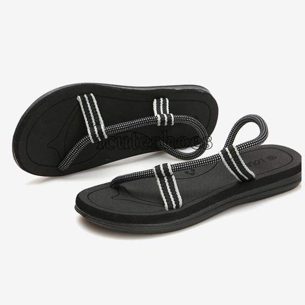 Gladiator Sandals for Male Summer Roman Beach Shoes Flip Flops Slip Flats