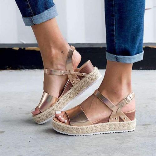 Women Summer Fashion Espardrille Sandals