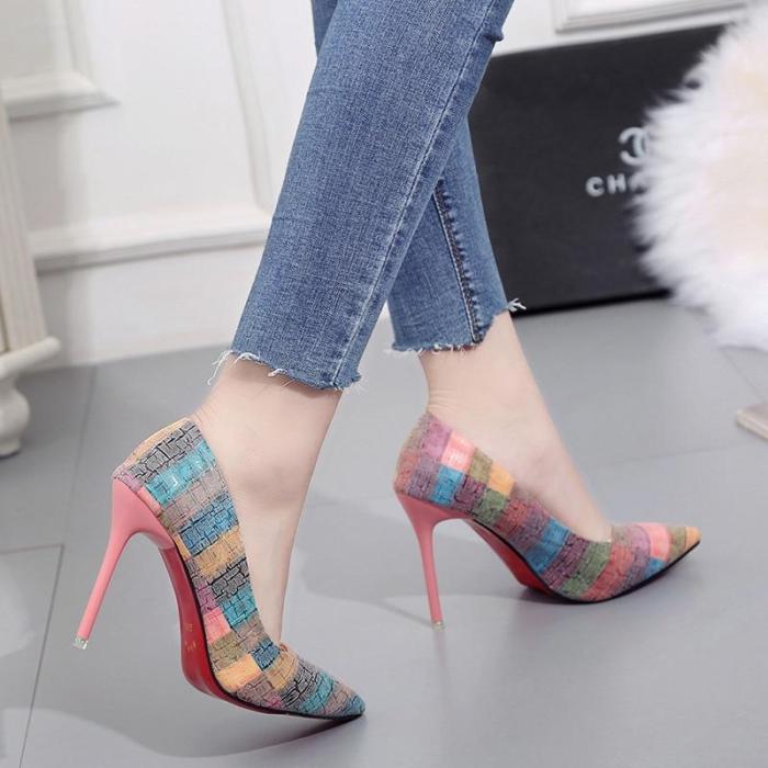 Pump  High Heels Single Shoes Female Summer Patent Leather