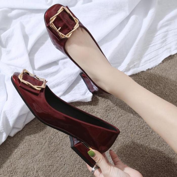 Solid PU leather Woman Shoes Slip On casual shallow Women shoes