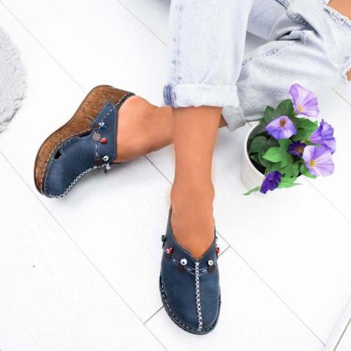 Women Casual Stylish Close Toe Wedge Sandals