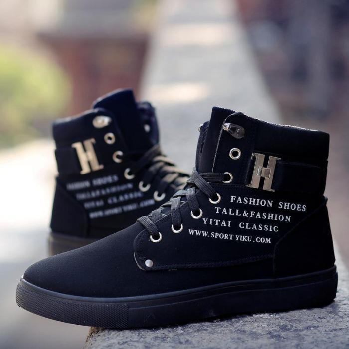 Autumn Leather Footwear  High Top Casual Men Boots