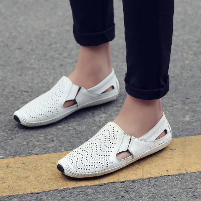 Mens Casual Slip-on Hollow Out Loafers Summer Driving Shoes