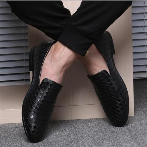 Business Fashion Solid Color Leather Shoes