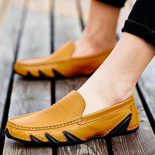 Mens Slip-on Driving Shoes Casual Flats