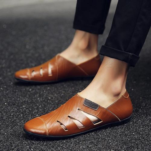 Handmade Genuine Leather Men Casual Shoes