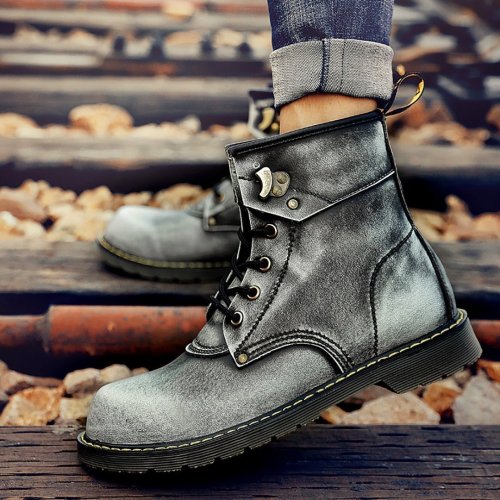 British Hundred Men's Suede Workers Wear Snow Boots