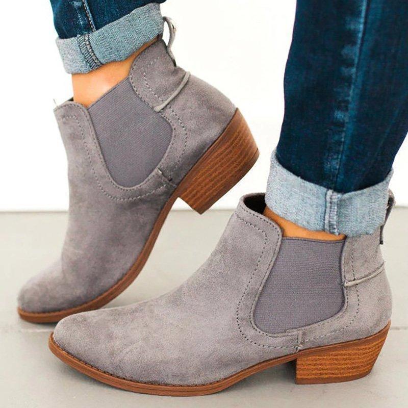 US$ 29.99 - Women Flocking Booties Casual Comfort Plus Size Shoes - www ...