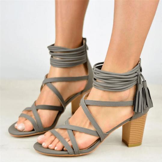 Plain Peep Toe Date Platform Sandals