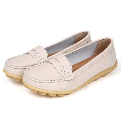 Comfy Sole Artificial Leather Breathable Slip on Soft Flat Loafers