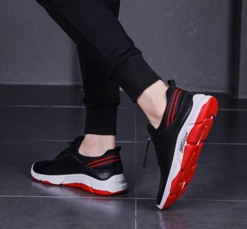 Casual PU Running Shoes Sneaker   Breathable Board Sport  Shoes