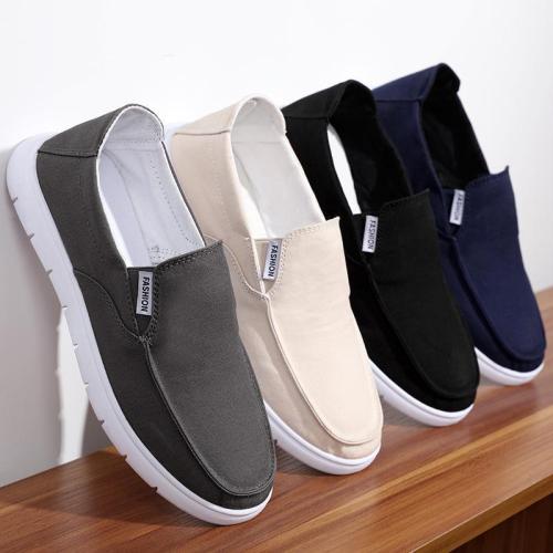 Men's Solid Color Casual Breathable Flat Shoes