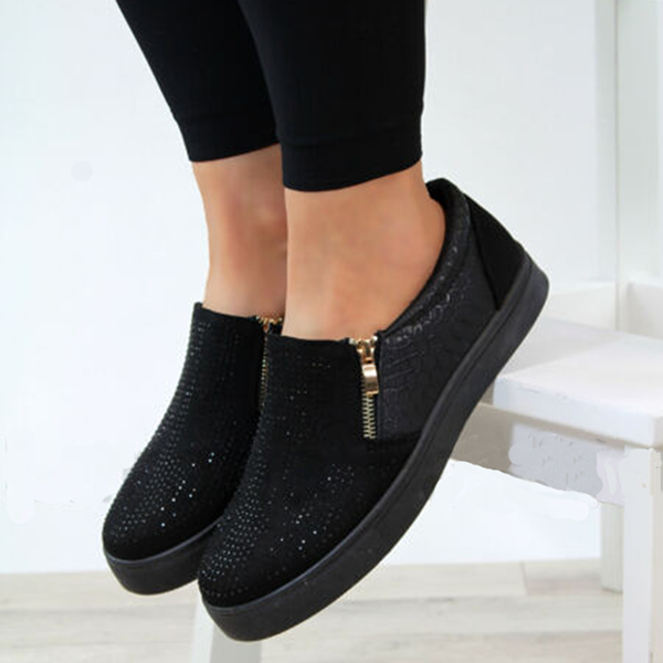 Casual Solid Color Flats Breathable Sneakers