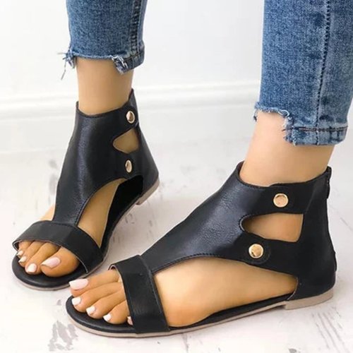 Womens Sandals Flat Gladiator Thong Casual Summer Shoes