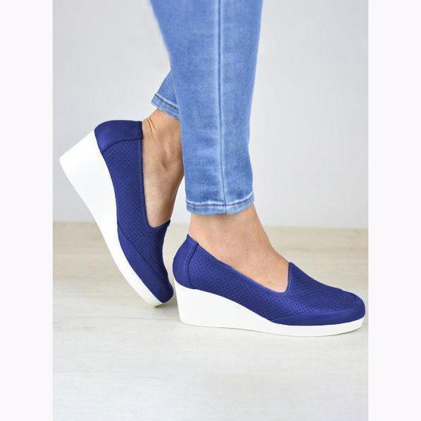 Women Breathable Wedge Flats