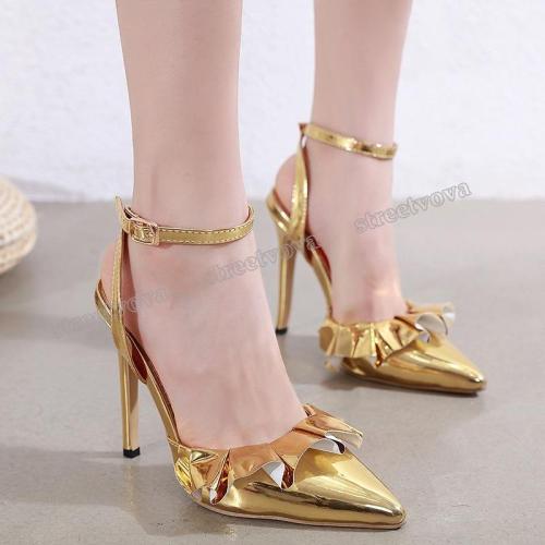 High Heels 2020 Spring New Women's Shoes Fashion Trend Skirt Back Pointed Heels.