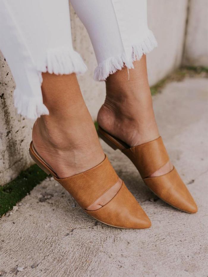Women's Versatile Simple Pointed   Flat Shoes