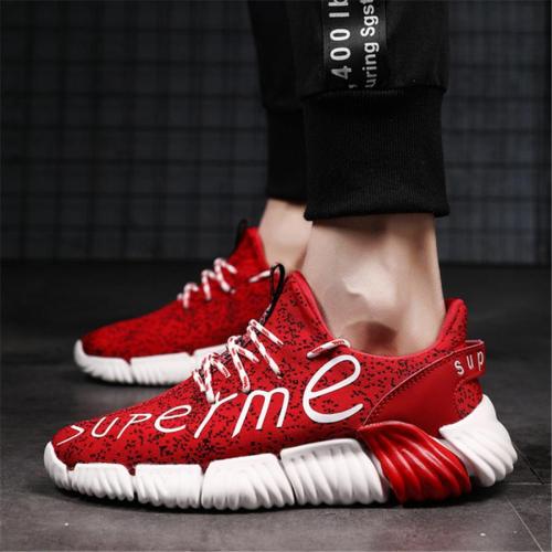 Men's wear-resistant knitted breathable sneakers