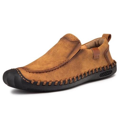 Men's Hand Stitching Non Slip Anti-collision Slip-on Outdoor Casual Shoes