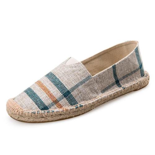 Women Breathable Canvas Shoes Slip-on Espadrilles Loafers Flats Shoes