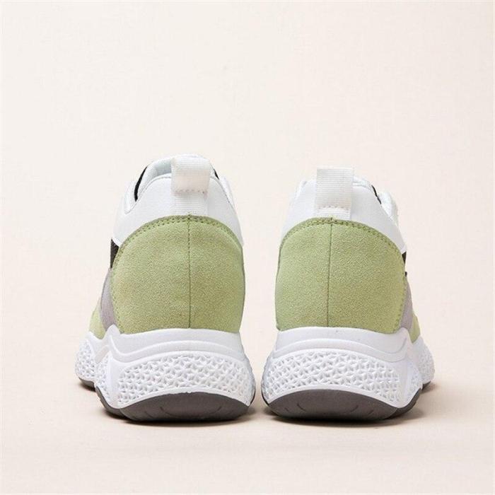New Casual Sneakers Breathable Mesh Women's Walking Shoes Height Vulcanized Shoes Girl Comfortable Sneakers