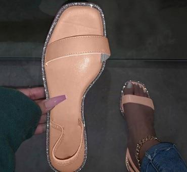 Printing Bright Sandals Women Outdoor Flip Flop Fashion Flat Beach Slippers