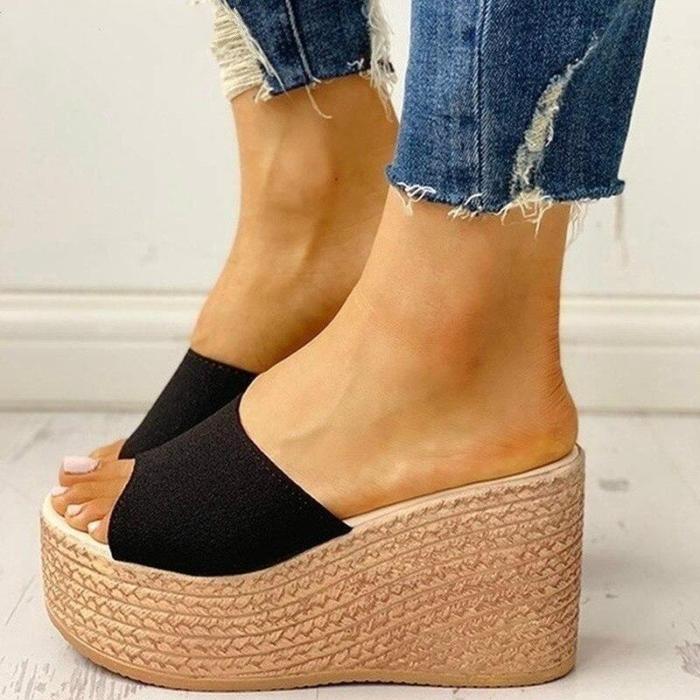 New Summer Women's Sandals Peep-Toe Shoes Woman High-Heeled Casual Wedges For Women High Heels Shoes