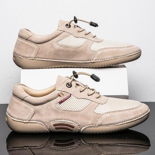 Mens Shoes Casual Footwear Summer Autumn Mesh Walking Shoe Sneakers Suede Leather Leisure Breathable