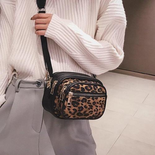 Fashion Leopard Print Messenger Bag for Women Mini Bag Crossbody Bag Handbags Female Leather Shoulder Bags